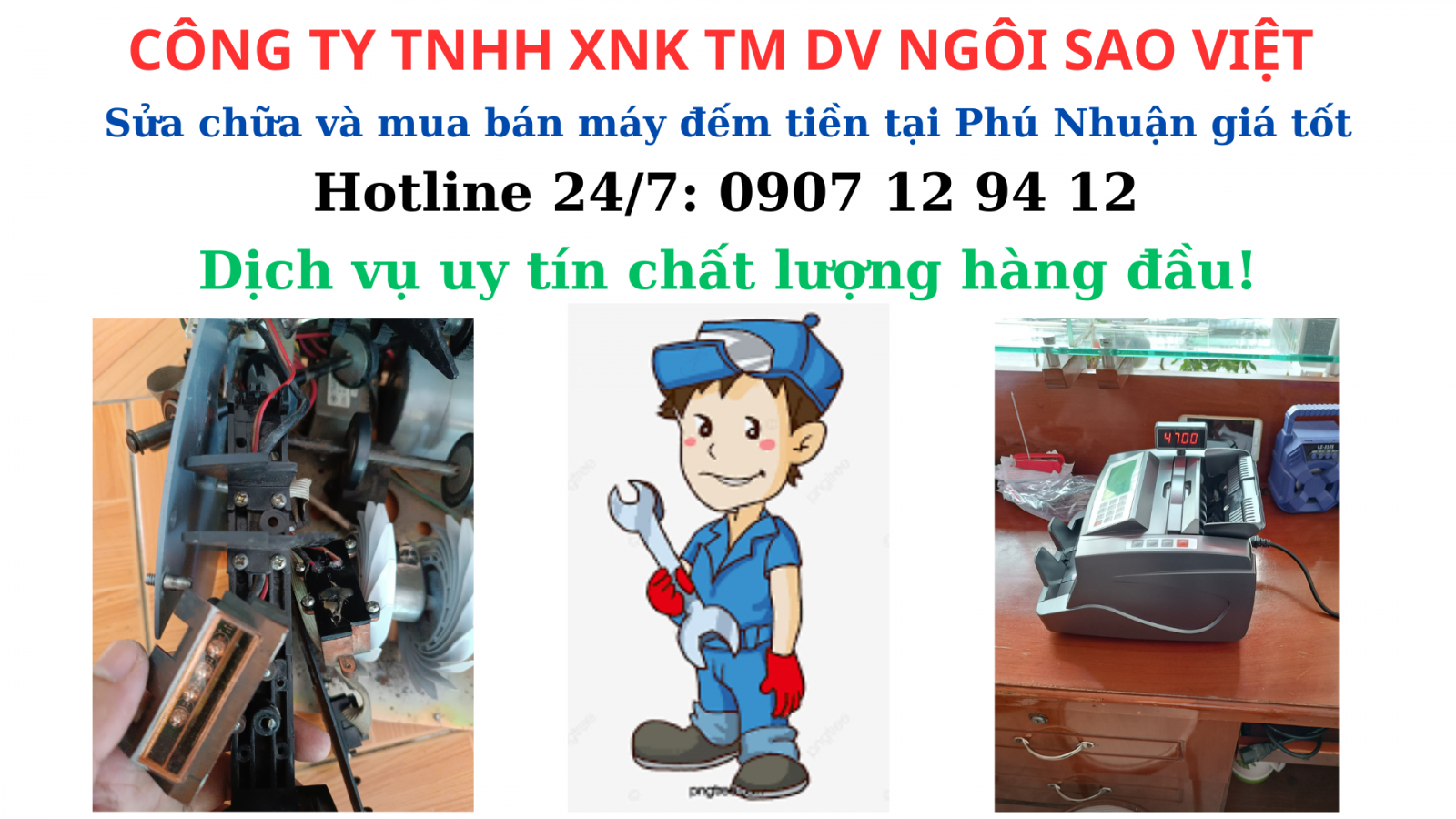 SỬA CHỬA VÀ MUA BÁN MÁY ĐẾM TIỀN TẠI PHÚ NHUẬN GIÁ TỐT